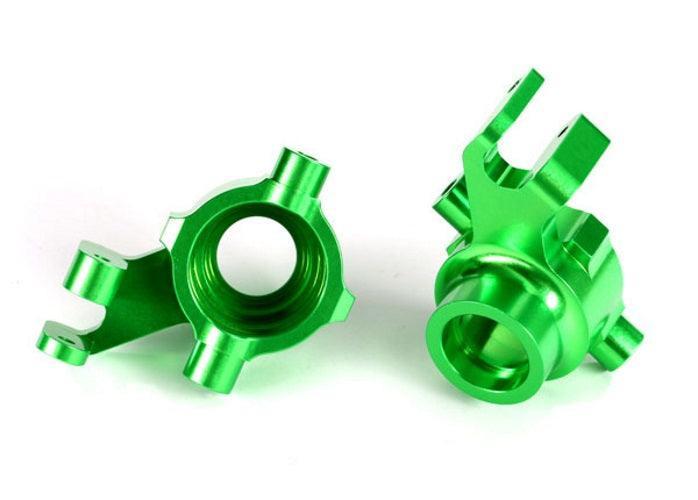 Traxxas 8937G Steering Blocks 6061-T6 Aluminum (Green-Anodized) Maxx
