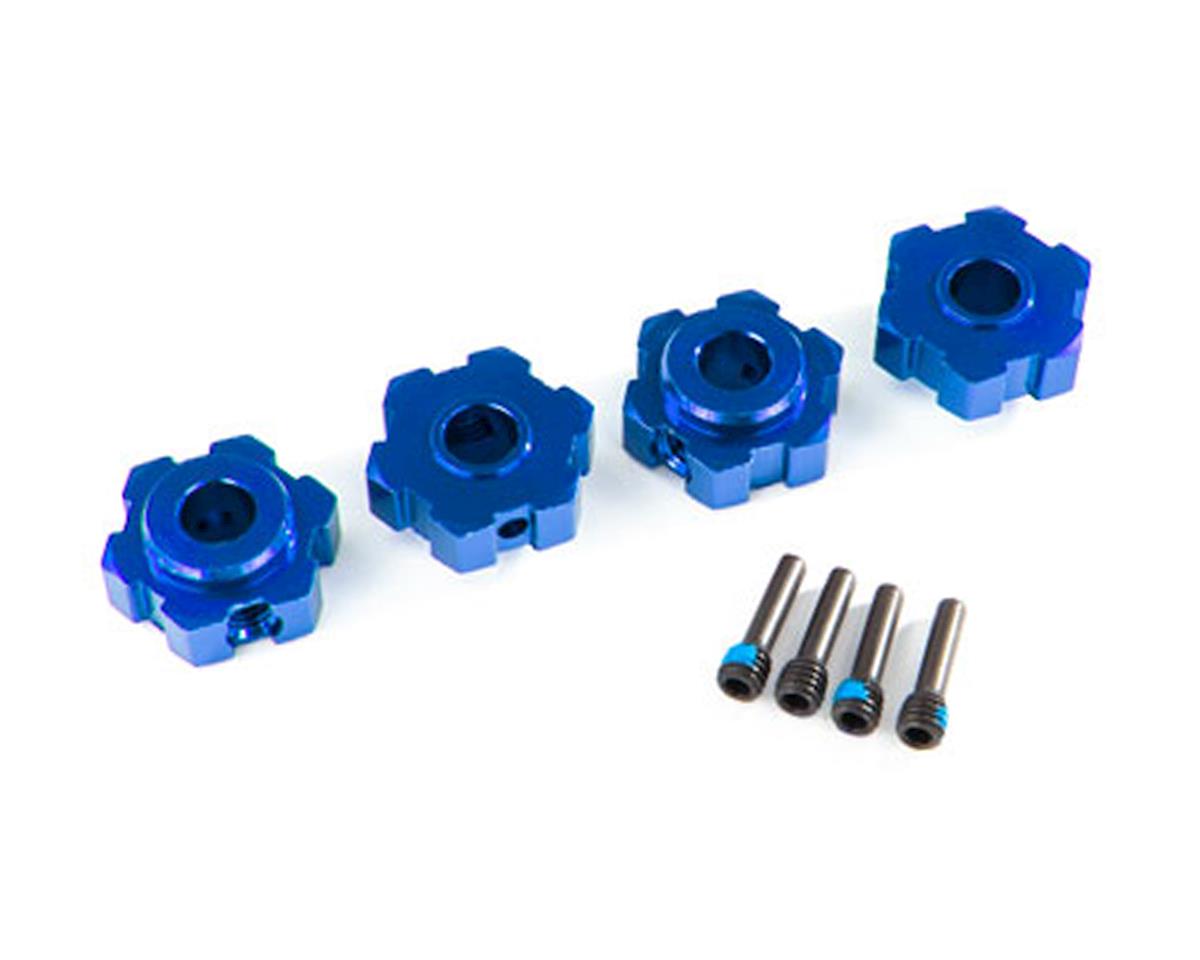 Traxxas 8956X Maxx Rueda de aluminio hexagonal (azul) (4)