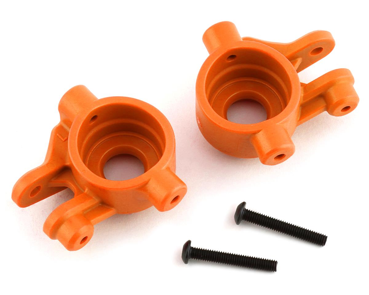 Traxxas 9037T Hoss/Rustler/Slash 4x4 Blocs de direction extrêmement résistants (Orange) (2)