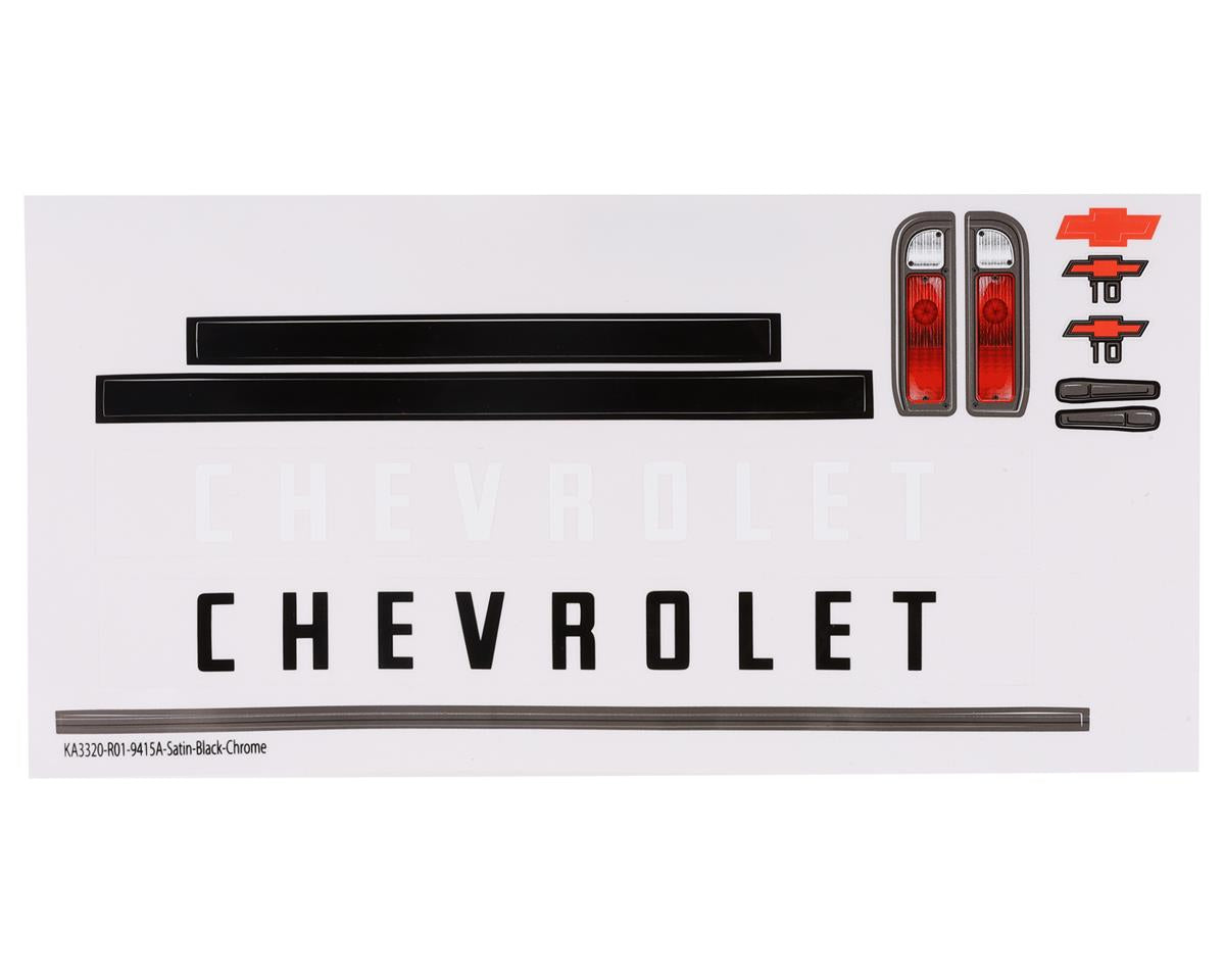 Traxxas 9415A Drag Slash Chevrolet C10 Accessoires de carrosserie (Chrome noir satiné)