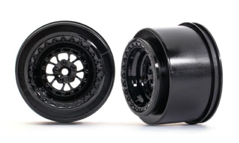 Traxxas 9473 Wheels Weld Gloss Black (Rear) (2) Drag Slash