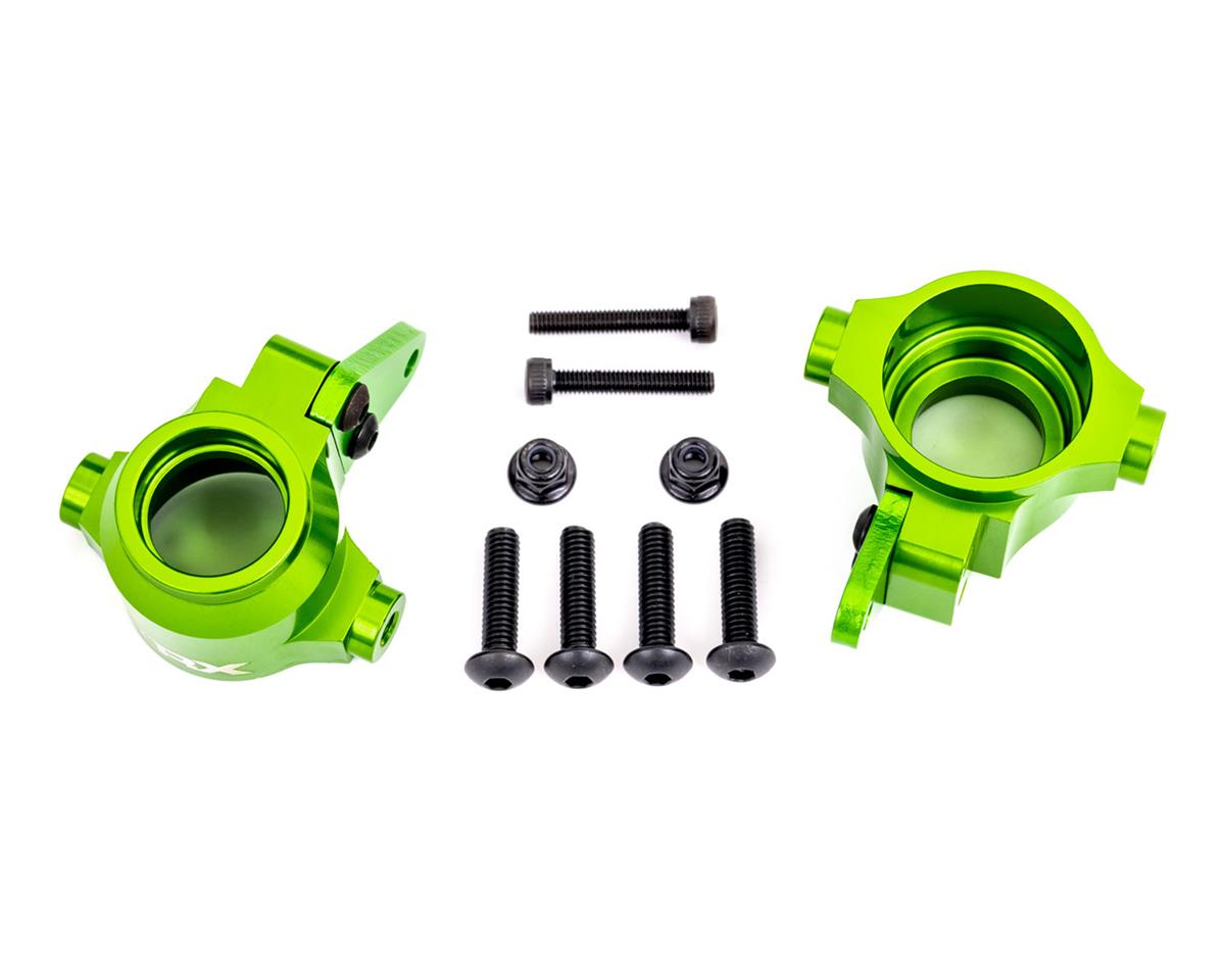 TRAXXAS 9635G STEERING BLOCKS ALUM GREEN L/R