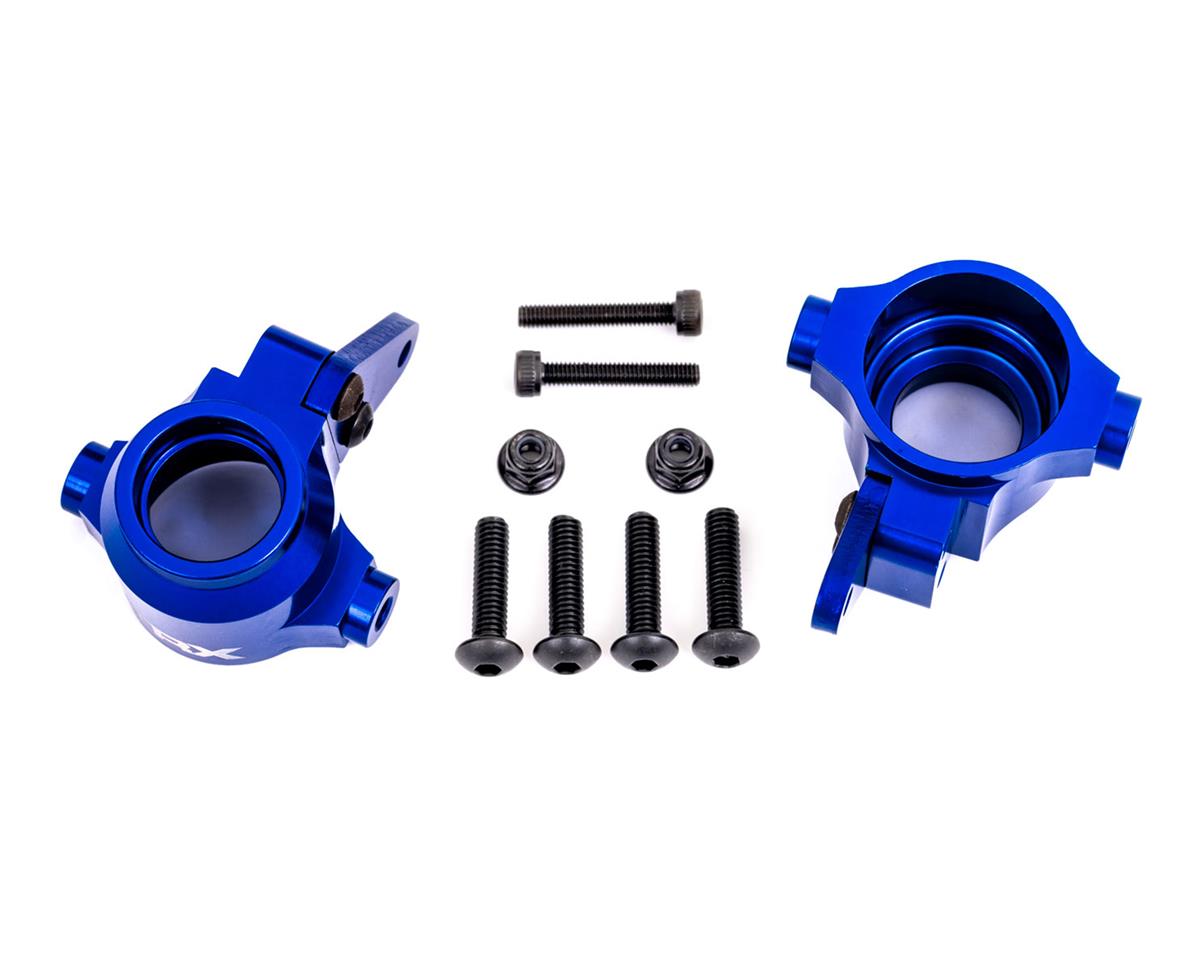 TRAXXAS 9635X STEERING BLOCKS ALUM BLUE L/R