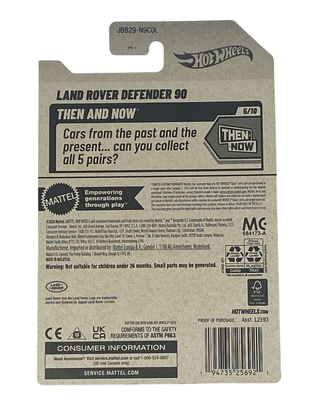 Hot Wheels Land Rover Defender 90 | Then and Now Series 5/10