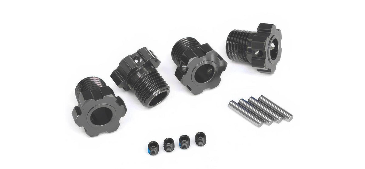 Traxxas 8654-GRAY Wheel Hubs Splined 17mm