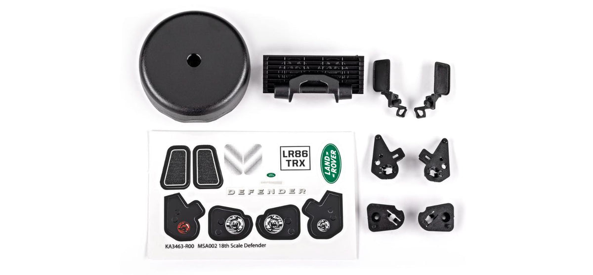 Traxxas 9720 TRX-4M Grille, Mirrors & Tire Cover