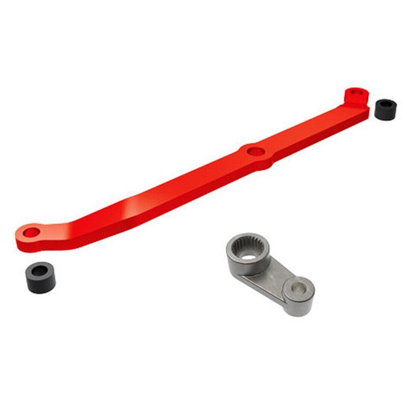 Traxxas 9748-RED TRX-4M Aluminum Steering Link w/Metal Servo Horn / Spacers (Red)