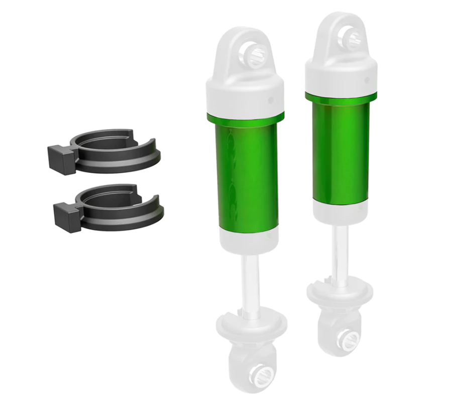 Traxxas 9763-GRN TRX-4M Gray Aluminum GTM Shock Body TRX-4M (2) Green