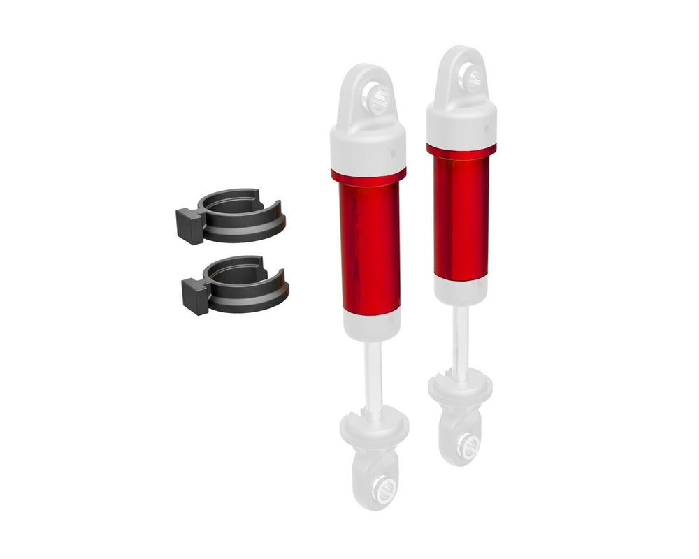 Traxxas 9763-RED TRX-4M Gray Aluminum GTM Shock Body TRX-4M (2) Red