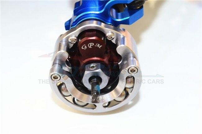 GPM ALUMINUM PENDULUM WHEEL KNUCKLE AXLE 9MM HEX ADAPTER TRAXXAS TRX-4 BLACK