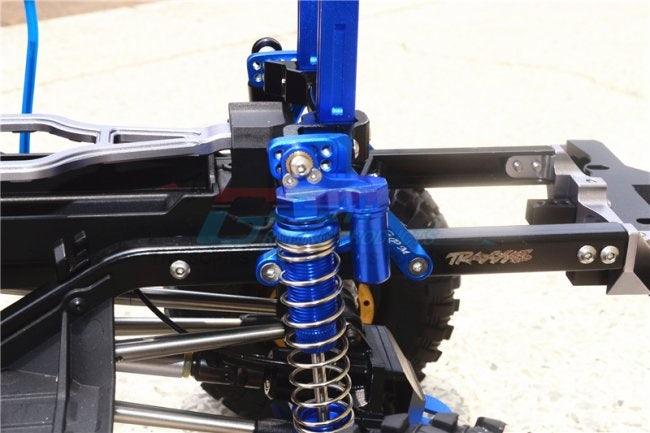 GPM ALUMINUM REAR ADJUSTABLE SHOCK TOWER TRAXXAS TRX-4 / TRX-6 BLACK
