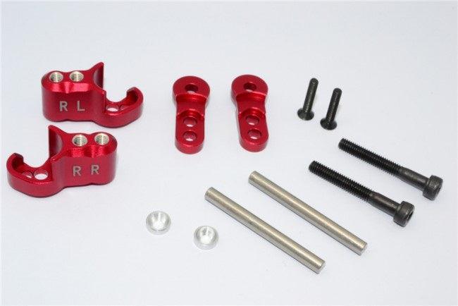 GPM ALUMINUM REAR ADJUSTABLE SHOCK MOUNT TRAXXAS X-MAXX 4X4 RED