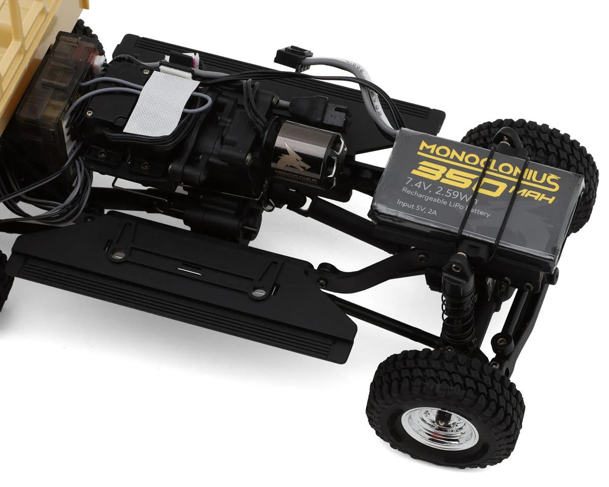 UDI RC UCX18 Pro Toyota Land Cruiser 1/18 RTR 4WD Brushless Rock Crawler (Tan) w/2.4GHz Radio, Battery & Charger