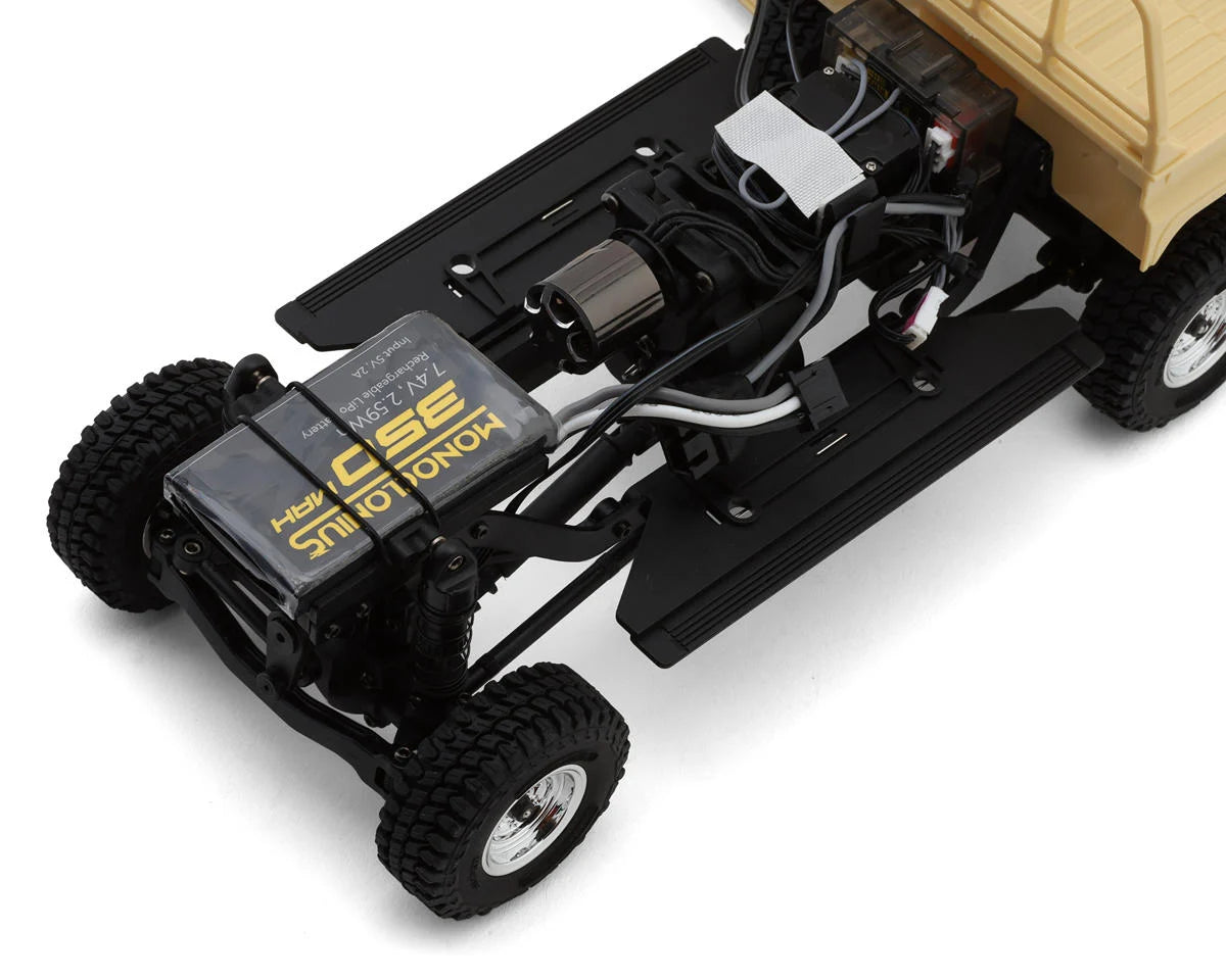 UDI RC UCX18 Pro Toyota Land Cruiser 1/18 RTR 4WD Brushless Rock Crawler (Tan) w/2.4GHz Radio, Battery & Charger