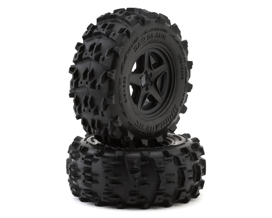 UpGrade RC UPG-10003 Saw Blade 2.8" Pre-Mounted Off-Road Tires w/5-Star Wheels (2)