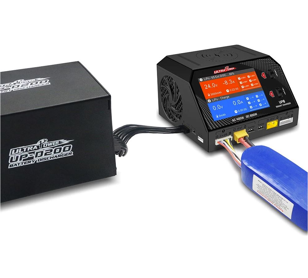 Ultra Power Technology UP8 AC 400W / DC 600W 16A x2 Dual Channel Output 1-6S Battery Charger/Discharger/Balancer/Tester