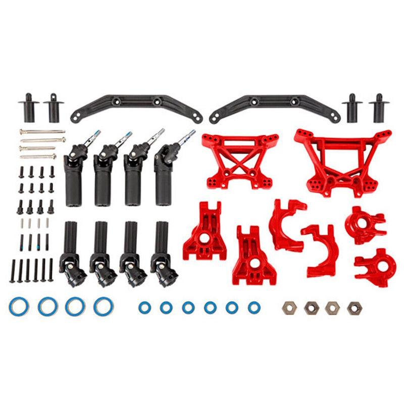 Traxxas 9080R Outer Driveline/Suspension Upgrade Kit Extreme Heavy Duty - Red