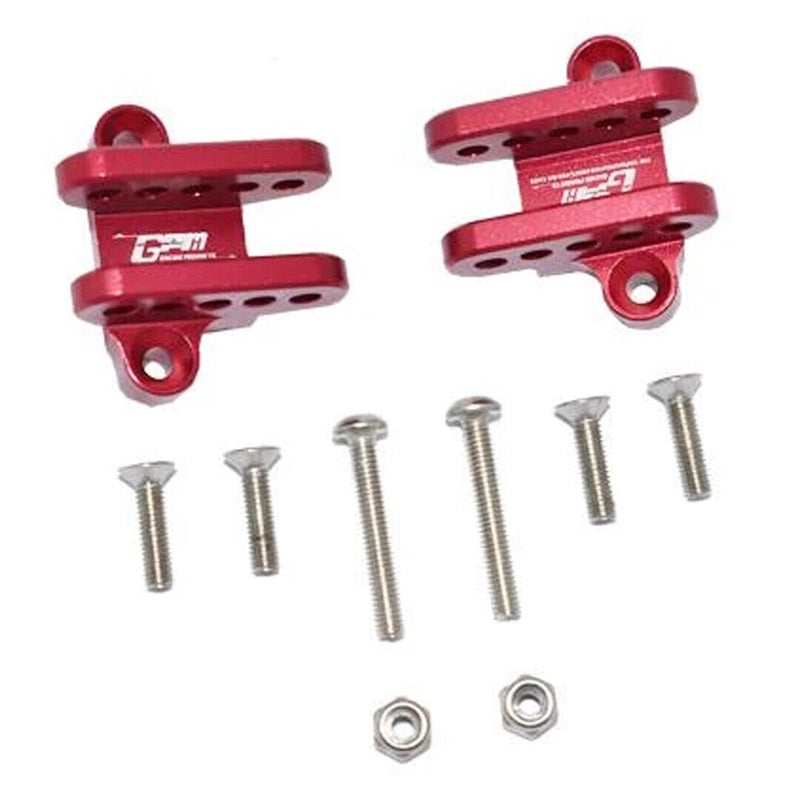 GPM LMT030F/R-R Aluminum Front Or Rear Lower Shock Mount Red : Losi 1/8 LMT