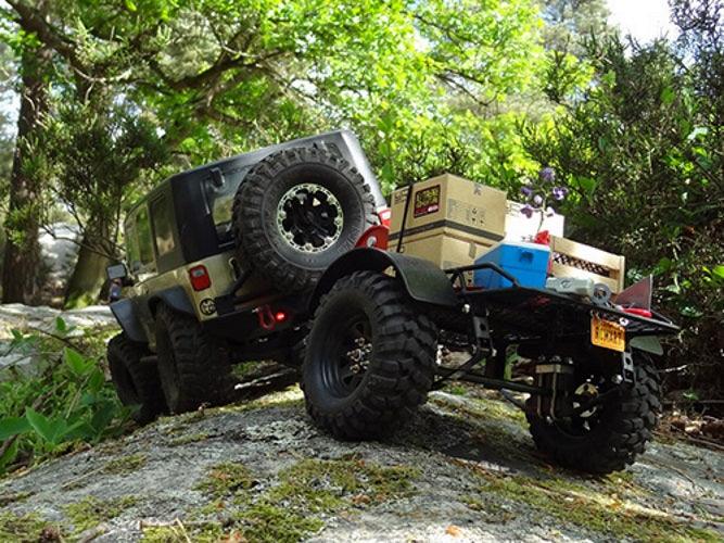 Yeah Racing YA-0405 1/10 Metal Leaf Spring Hitch Mount Trailer Rock Crawler
