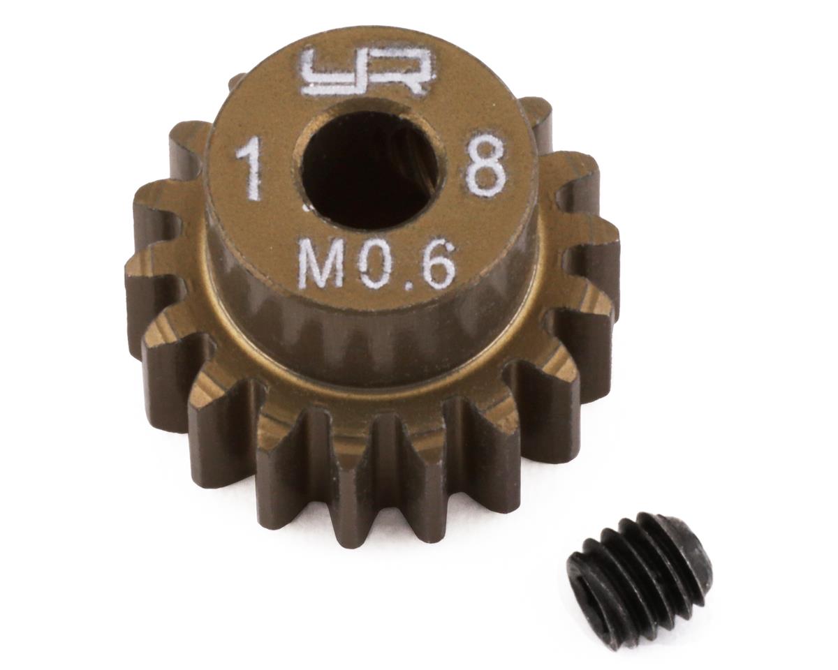 Yeah Racing Mod 0.6 Hard Coated Aluminum Pinion Gear (18T)