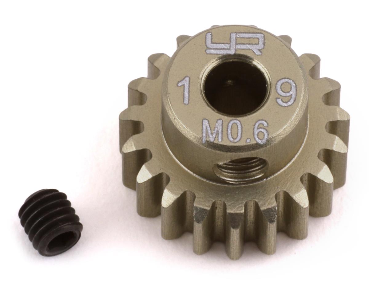 Yeah Racing MG-06P19T Mod 0.6 Pignon en aluminium à revêtement dur (19T)