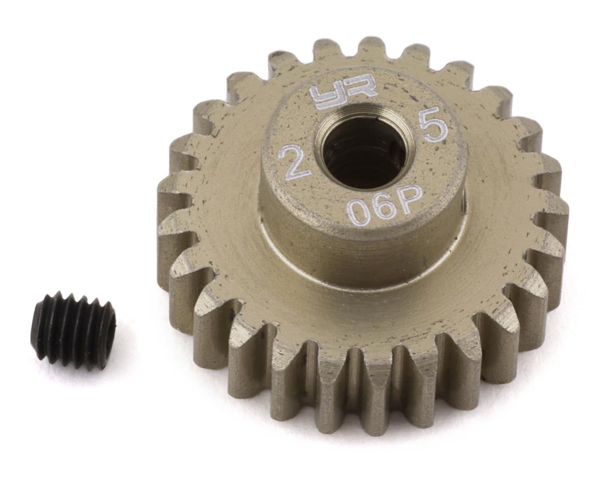Yeah Racing MG-06P25T Mod 0.6 Pignon en aluminium à revêtement dur (25T)