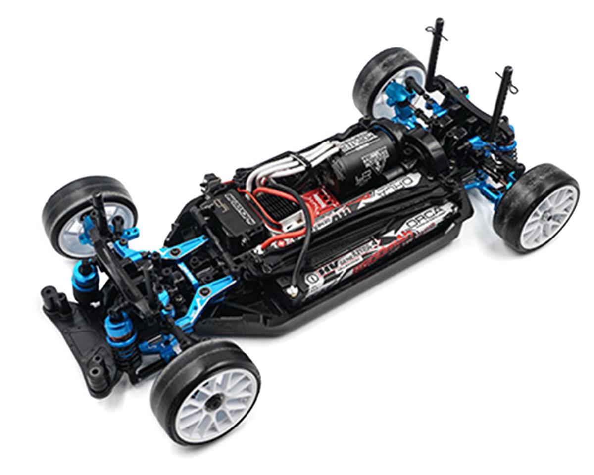 Yeah Racing TATT-S03BU Kit de conversion de dérive RWD en aluminium Tamiya TT-02 (bleu)