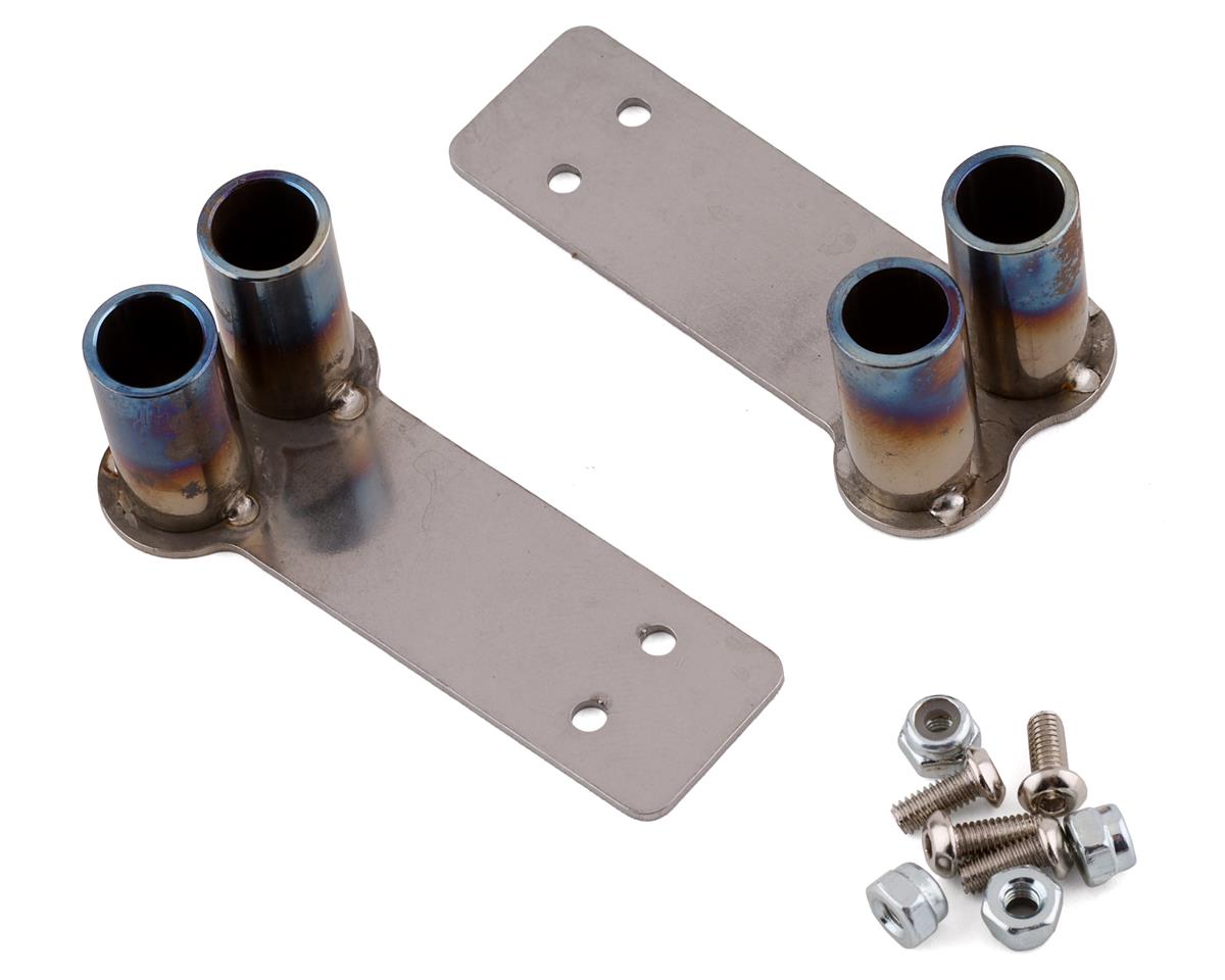 Yeah Racing YA-0629 1/10 Stainless Steel Dual Exhaust Tips (2) (Silver)