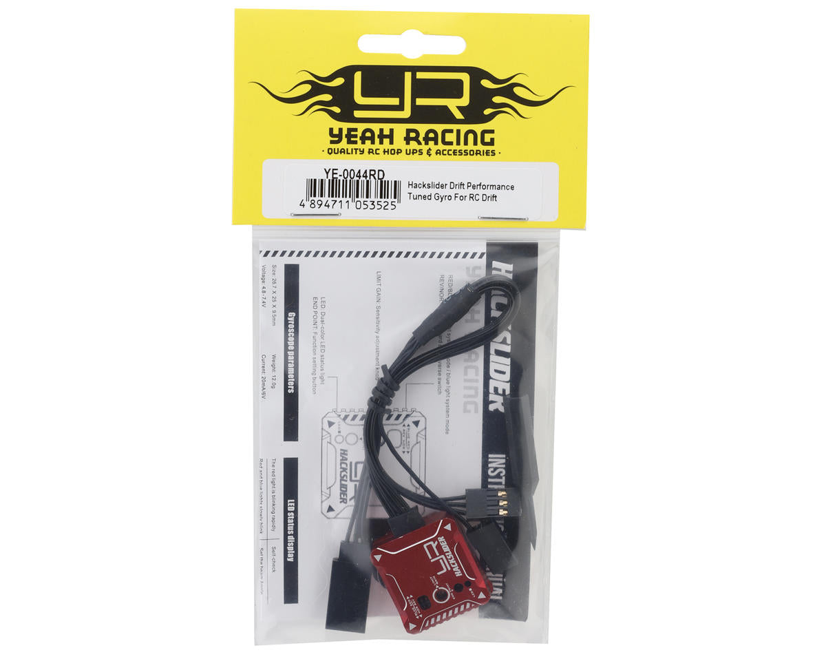 Yeah Racing ye-0044rd Hackslider Drift Performance Tuned Competition Gyro (Red)