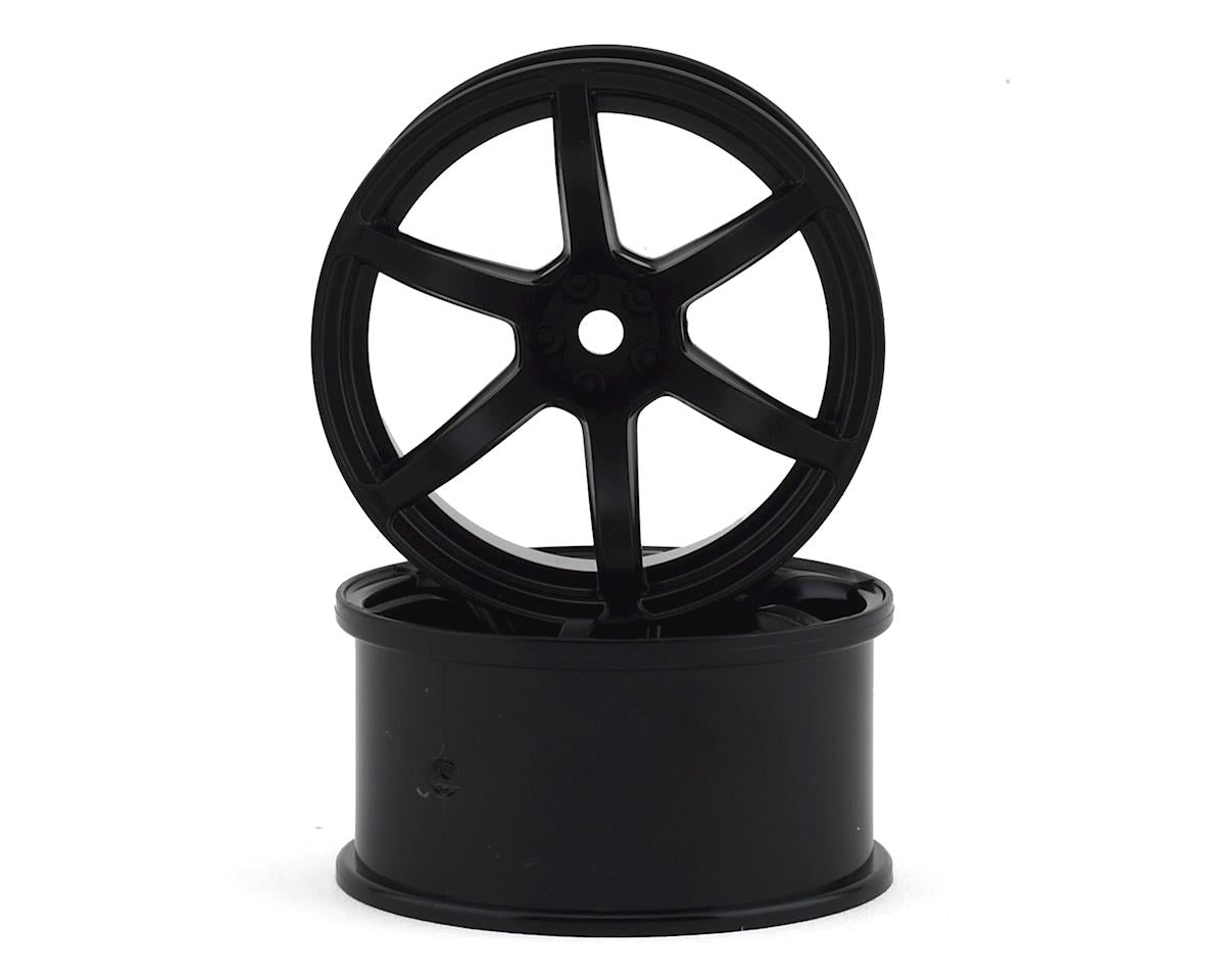 Yokomo RP-6213B8A Roues de dérive Hex Racing Performer de 12 mm (noir) (2) (décalage de 8 mm)