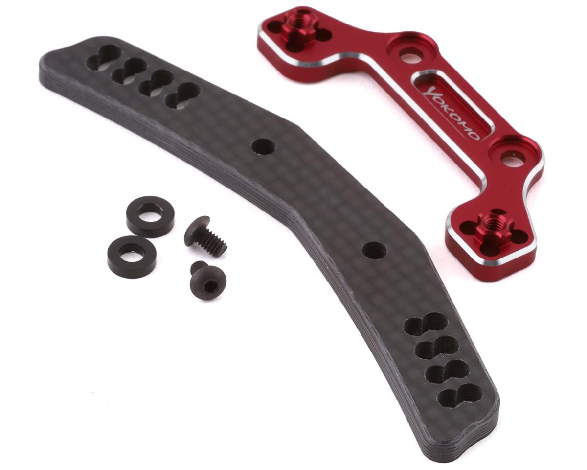 Yokomo Y2-017AGRA YD-2 Graphite/Aluminum Hybrid Front Shock Tower (Red)