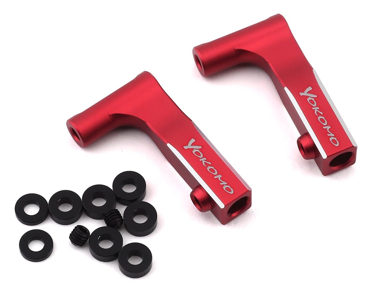 Yokomo YOKY2-R08FUIA YD-2 Aluminum Front Upper L Arm Kit (Red)