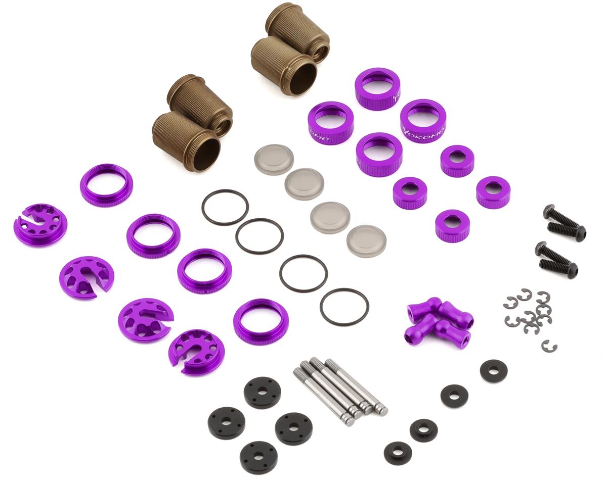 Yokomo YOKY2-SBBSPA YD-2 Super Low Friction Aluminum Big Bore Shock Set (Purple)