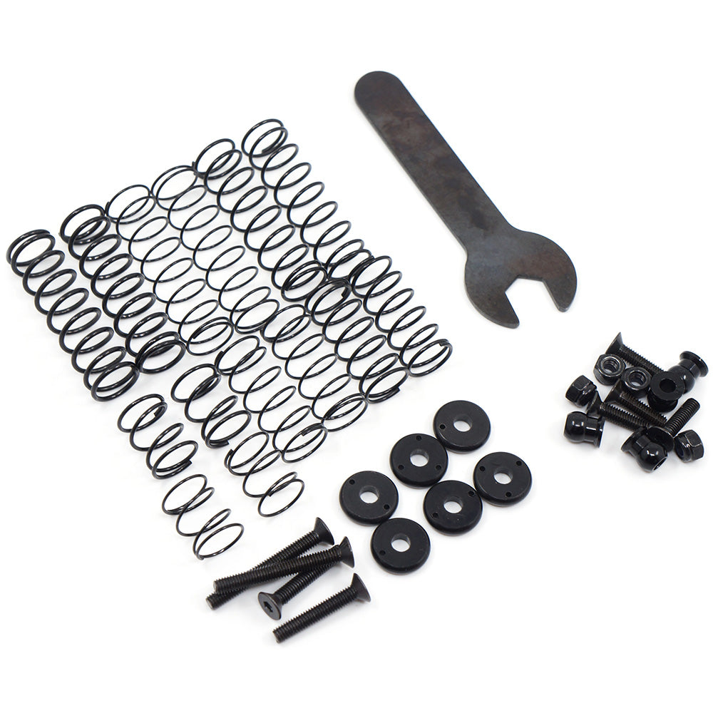 Yeah Racing DDL-100RD 100MM DESERT LIZARD TWO STAGE INTERNAL SPRING DAMPER PAIR RED FOR CRAWLER
