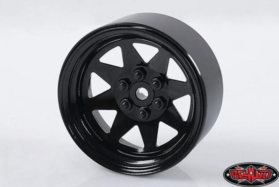 RC4WD Z-W0190 6 Lug Wagon 2.2 Stl Stamped Beadlock Wheels Black (4)