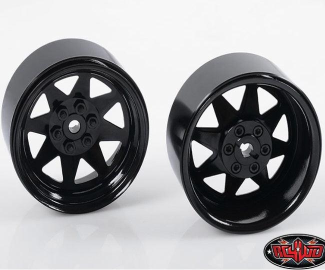RC4WD Z-W0190 6 Lug Wagon 2.2 Stl Stamped Beadlock Wheels Black (4)