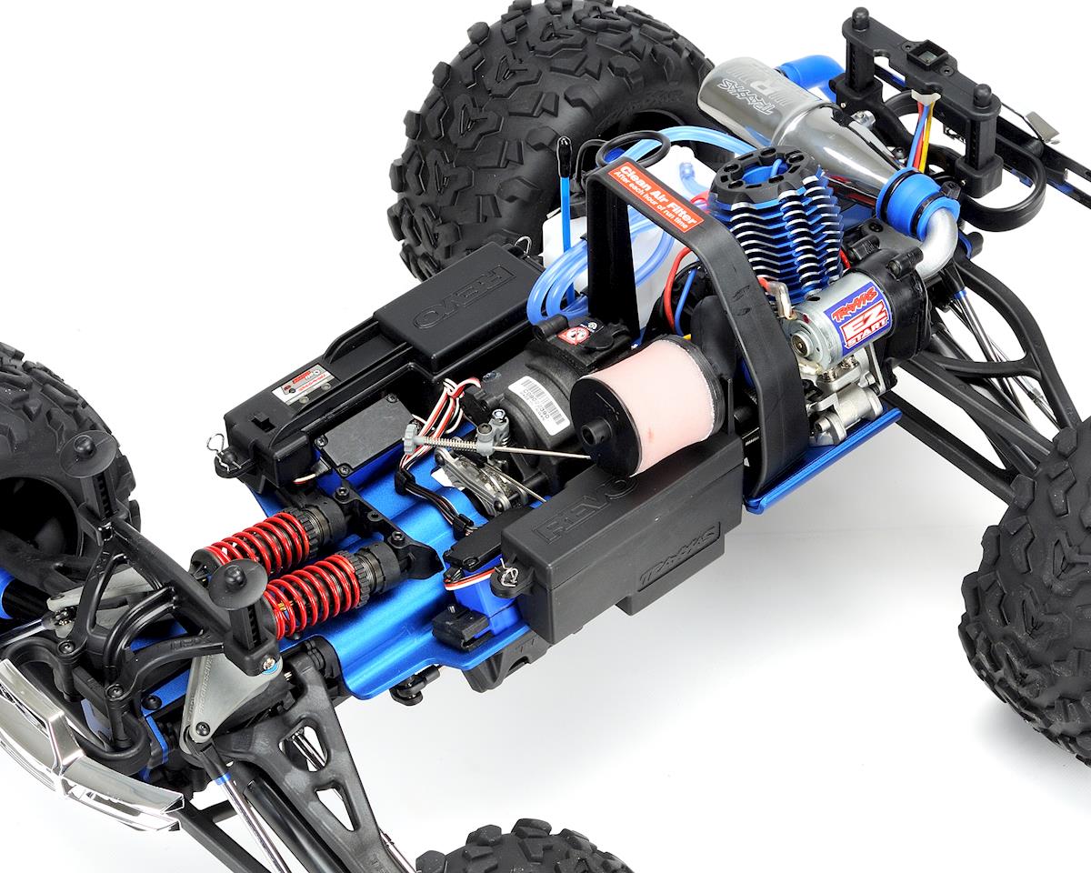 Traxxas 53097-3 AZUL Revo 3.3 4WD RTR Nitro Monster Truck con TQi 2.4Ghz Radi