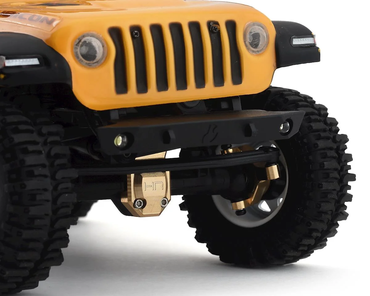 Porte-fusée de direction avant en laiton Axial SCX24 Hot Racing (2)