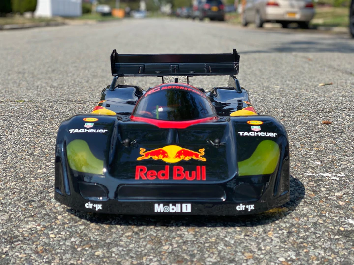 8500 JAG XRS LI BODY FITS ARRMA INFRACTION, LIMITLESS, 1/7 SCALE 2MM / WINDOW MASKS