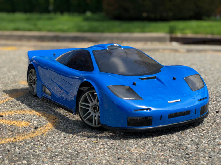 DELTA PLASTIK 7500 MCLAREN GTR 1 1/8 SCALE GT2 360MM RC CAR BODY