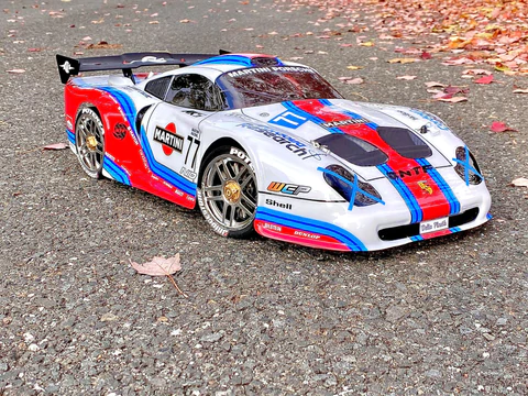 DELTA PLASTIK 0165 PORSCHE 911 GT1 EVO 1/8 ÉCHELLE GT RC CARROSSERIE