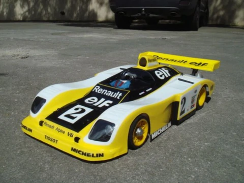 DELTA PLASTIK S0702 ALPINE RENAULT 1/8 SCALE GP RC CAR BODY