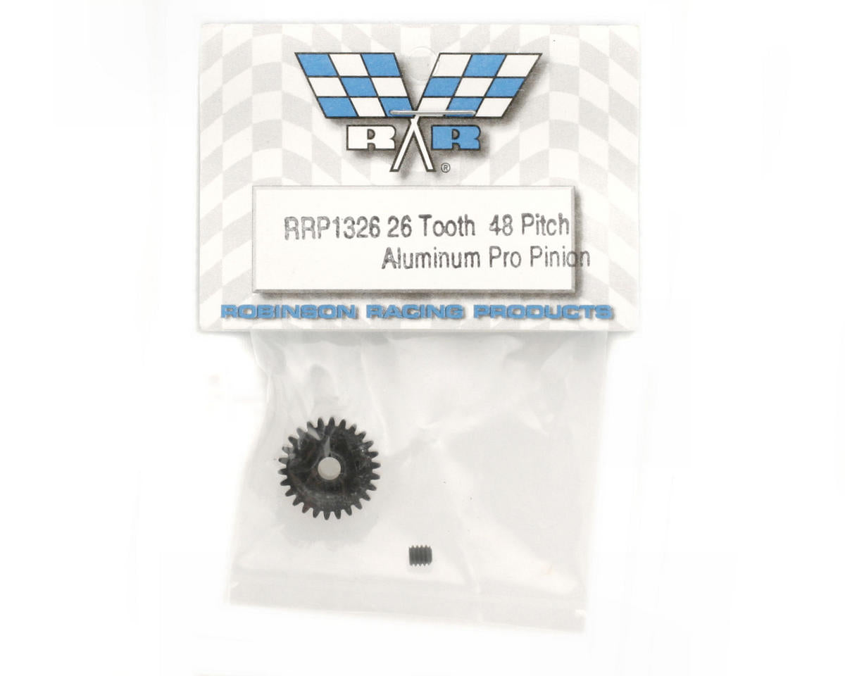 Robinson Racing RRP1326 "Aluminum Pro" 48P Pinion Gear (3.17mm Bore) (26T)
