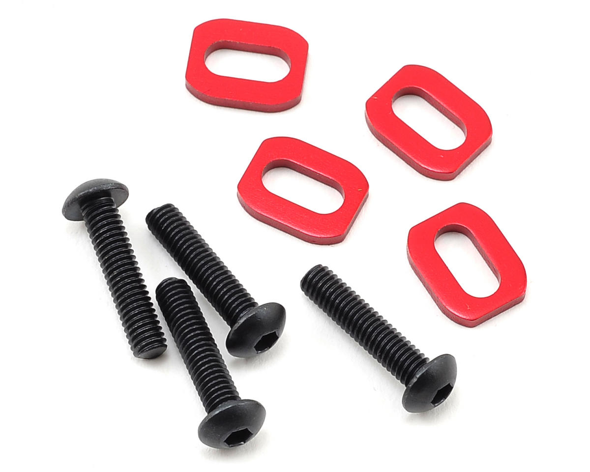Traxxas 7759R X-Maxx Motor Mount Washer Red (4)