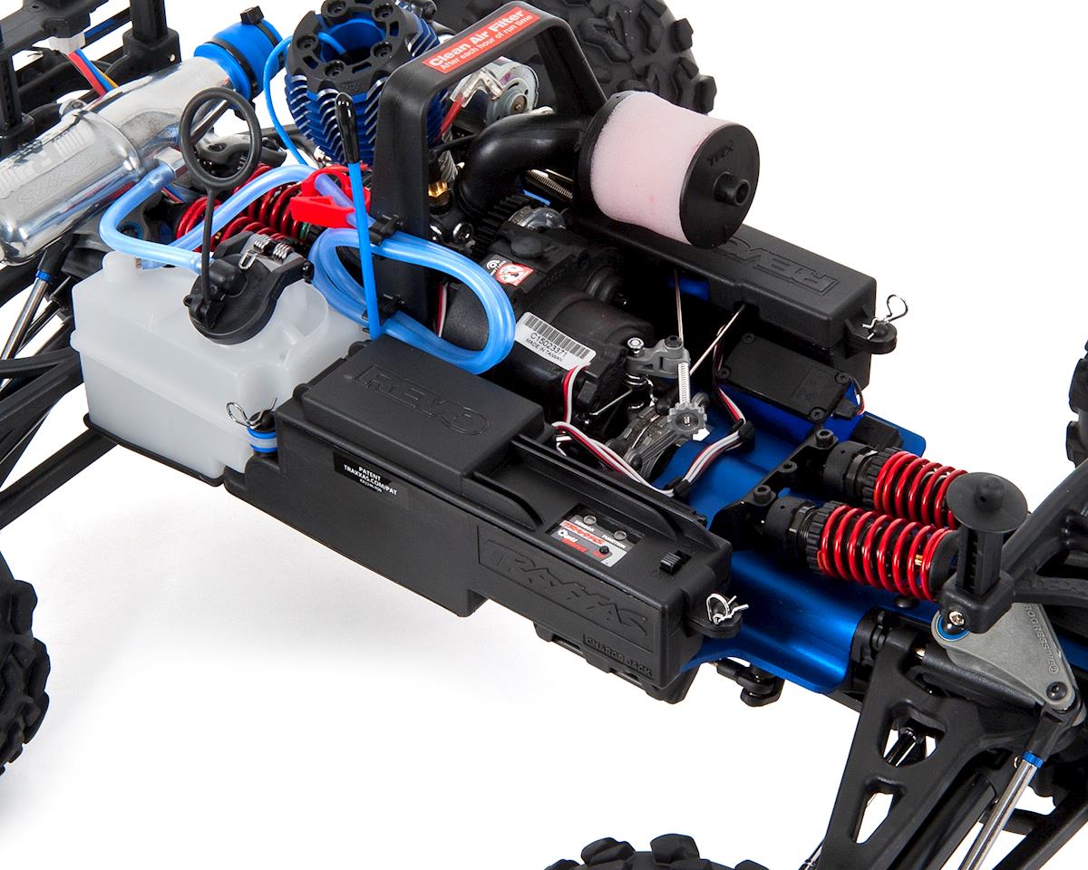 Traxxas 53097-3 AZUL Revo 3.3 4WD RTR Nitro Monster Truck con TQi 2.4Ghz Radi