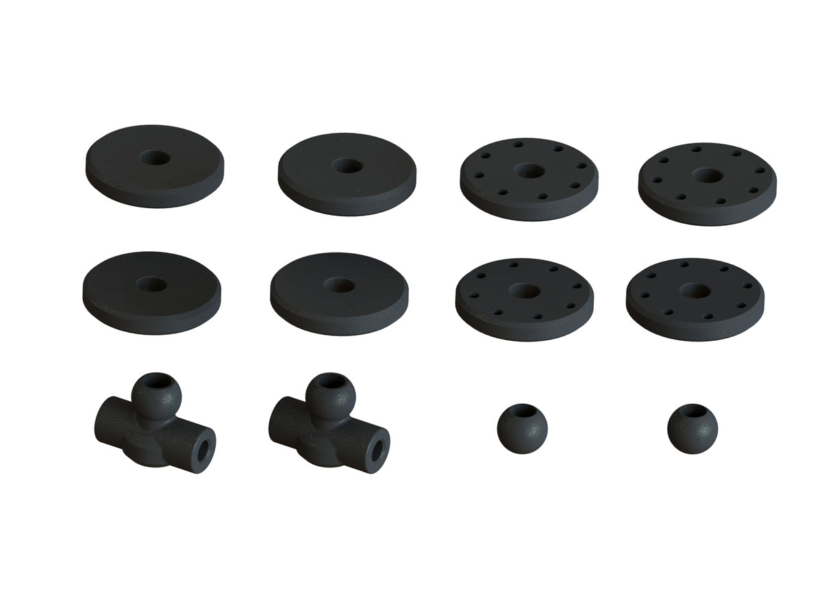 ARRMA ARA330627 JEU D'AMORTISSEURS ALÉSAGE: 16MM, LONGUEUR: 77MM PISTON: 8X1.2MM HUILE: 2000CST