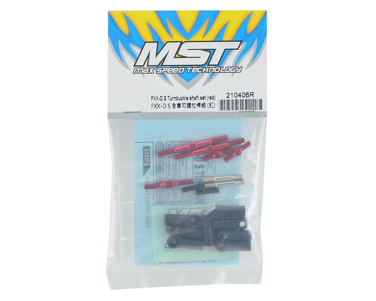 MST 210406R FXX-D S Turnbuckle Shaft Set (Red)