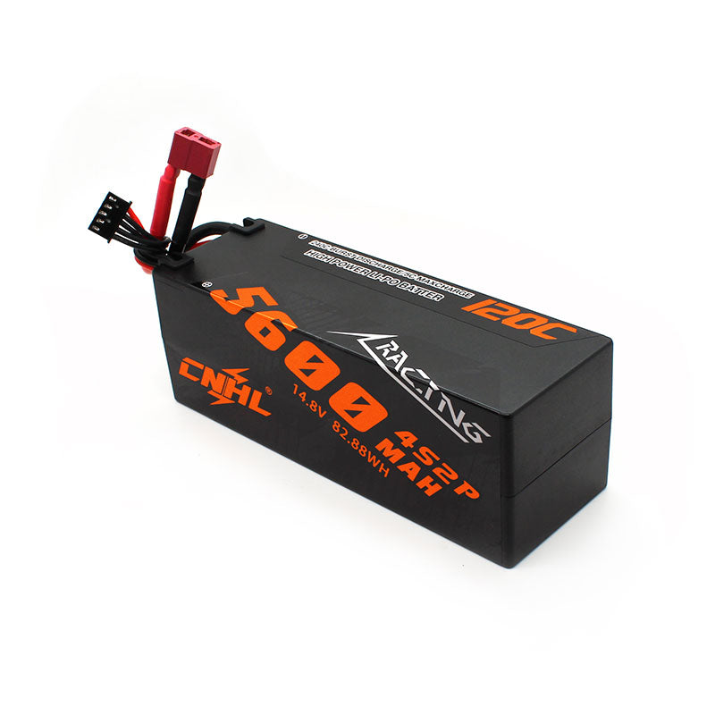 CNHL Racing Series 5600MAH 14.8V 4S 120C Lipo Battery Hard Case with Deans