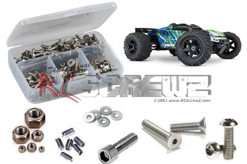 RC Screwz RCZTRA082 Stainless Steel Screw Set: Traxxas E-Revo 2.0 VXL