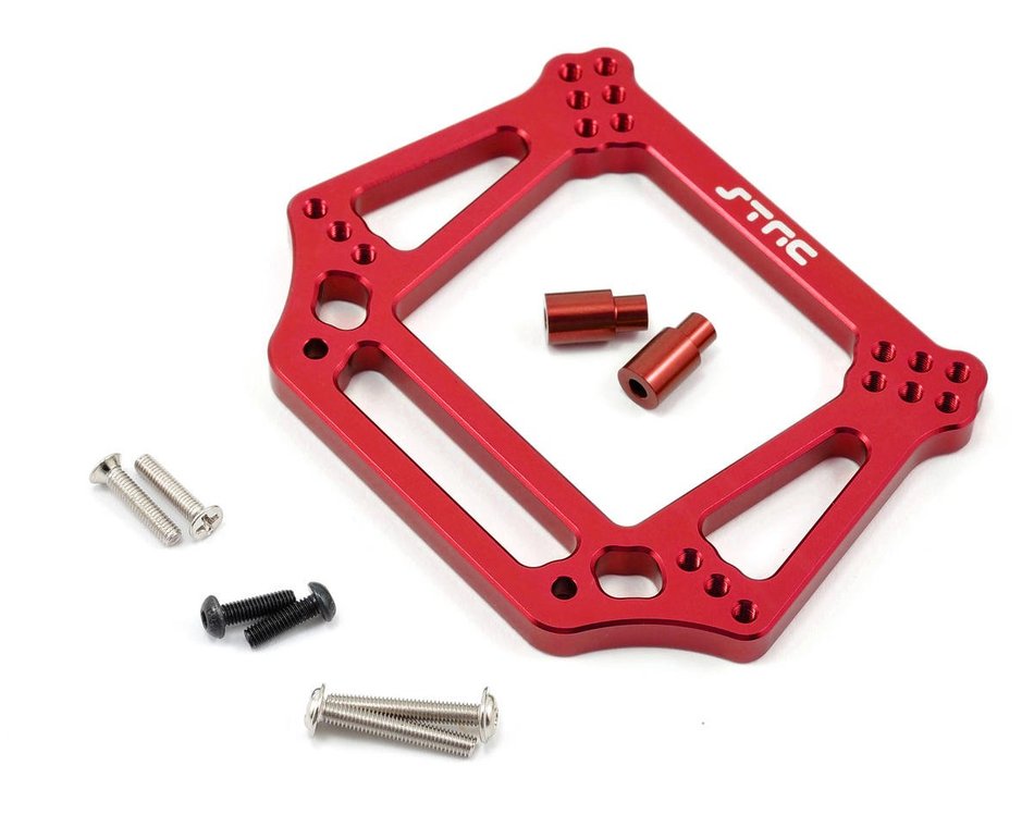 ST Racing Concepts ST3639R Tour d'amortisseur avant robuste de 6 mm (rouge)